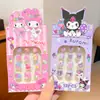 Uñas para Año Nuevo Infantil Pegatinas de Uñas para Nochevieja de Niñas Pegatinas de Uñas Sanrio Arte de Uñas Pegatinas para Dedos Kuromi Lindas para Nochevieja