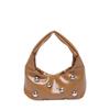 Primavera 2025 Nueva Llegada Bolso de Axila con Remaches Bolso de Hombro Retro Portátil de Axila a la Moda Bolso de Mano para Viajeros