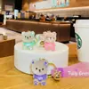 Llavero de oso de color gelatina de dibujos animados creativo con esmalte, muñeco de personalidad, colgante estilo Ins para bolsa, regalo pequeño al por mayor