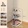Sapateira de ferro estreita para portas pequenas, prateleira de sapatos de vários andares para casa, armário de sapatos simples para entrada de apartamentos de aluguel e armazenamento de dormitórios