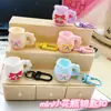 Lindo llavero de jarrón pequeño ins dulce caricatura colgante de mochila escolar accesorios de regalo de San Valentín para novias
