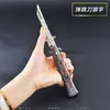 Animación de Juego Fin del Lobo Palabra de Lobo 22cm Molde de Cuchillo de Salto con Bomba Artesanía de Aleación Juguete sin Cortar Decoración
