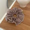 Goma para el pelo floral suave estilo Hong Kong, Lazo para el pelo elegante y versátil, Accesorio para el pelo de alta gama, Banda para el pelo fresca y sencilla