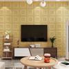Papel Tapiz Autoadhesivo 3D Estéreo Adhesivo de Pared de Espuma Fondo de Pared Paquete Suave Anticolisión Papel Tapiz Decorativo para Dormitorio Adhesivo Impermeable y a Prueba de Humedad
