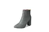 Bota Cremallera Lateral Comercio Exterior Mujer Punta Fina Zapatos Cortos Mujer Zapatos de Mujer Botas de Cuero Botas Gurley Knights Especial 3343 Tacón Dorado plateado