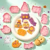 Serie de Halloween Moldes para Galletas Patrones para Hornear Moldes para Hornear Chef Calabaza Esenciales de Cocina Moldes de Impresión 3D Realista