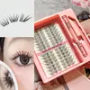 Cílios postiços transfronteiriços pálpebra única pálpebras inchadas fixador morto camadas inclinadas voando cílios mestiços Amazon DIY comércio exterior