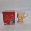 Taça Âmbar, Taça de Vinho Retrô, Xícara de Café de Aparência Sofisticada, Xícara Espessa, Copo de Água Souvenir Atacado