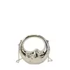 Bolso Bandolera de Cadena con Superficie de Espejo, Bolso Personalizado de Luna Creciente, Nuevo Modelo 2026, Bolso de Hombro Mini de Acrílico Luna para Mujer