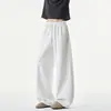 Pantalones de verano holgados de corte asimétrico estilo americano vintage para hombre, pantalones deportivos casuales, pantalones casuales para hombre