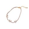 Pulseira Geométrica de Borboleta com Zircônia Moda Luxo Leve Exquisite Pulseira para Melhor Amiga Personalizada Versátil Acessórios de Mão Simples de Alta Qualidade para Mulheres
