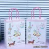 Bolsa de Regalo Soñadora con Temática de Gatos, Empaque de Regalo Estético de Alto Valor, Bolsa de Papel para Almacenamiento, Bolsa de Compras, Para Regalar, Para Llevar