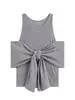 Camiseta Curta Feminina Francesa de Manga Curta com Gola Halter de Um Ombro, Absolutamente Deslumbrante, Única, Cintura Marcada, Verão, Linda, Ombro a Ombro, Top Assimétrico