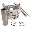 Conjunto de Pistón de 168F-190F Juego de Cuatro Piezas Anillo de Pistón Pin de Pistón Anillo de Retención Motor de Gasolina Piezas Consumibles para Generador Bomba de Agua