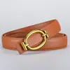 Cinto Feminino de Couro Genuíno com Fivela de Placa Acessórios para Jeans Versátil Retro Simples Cinto Fino Feminino Comércio Exterior Transfronteiriço
