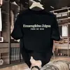 Camiseta de algodón talla grande para hombre con barriga de cerveza de 300 kg, tendencia masculina, talla extra grande, hermano gordo, camiseta cómoda, holgada, de manga corta