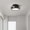 [Transfronterizo] Lámpara de Vestuario de Pasillo Vintage, Lámpara de Balcón de Vidrio de Gama Alta, Lámpara de Techo Pequeña Minimalista de Lujo Ligero para Pasillo