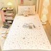 Dormitorio Estudiantil Doble Capa Gasa Cama Sábanas de Cama Pieza Única No Algodón Puro Algodón Funda de Sábana de Cama 2025 Nuevo Cubierta para Colchón Individual de Dormitorio