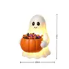 Decoración Creativa de Halloween de Resina Fantasma Calabaza para Patio Adornos Decorativos para el Hogar Jardín Decoraciones Exteriores para el Hogar