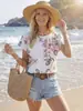Nuevas Blusas de Estilo Europeo y Americano Transfronterizas para Amazon y Aliexpress Sitio Independiente, Camisas Casuales de Moda y Elegantes para Mujer para el Trabajo y el Ocio