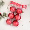 Bola de Natal de Floco de Neve Pvc Pendente de Árvore de Natal Vermelho Suprimentos de Natal Presente Decoração Bola Bola de Exibição de Natal