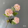 Flor Simulada Flor Bola de Nieve Flor Hortensia de 3 Cabezas Arreglo Floral para Boda Decoración Floral Flor Falsa Boda Muebles para el Hogar Hortensia de Madera