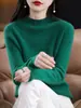 Suéter de lã feminino de corte solto outono e inverno prêt-à-porter 10 peças pulôver gola alta meia estilo novo transfronteiriço suéter de lã para mulheres