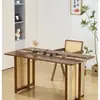Conjunto de Mesa de Jantar e Cadeiras em Madeira Maciça e Rattan Tecido Mesa de Jantar Simples para Casa Restaurante Mesa de Centro Retangular e Cadeiras Estilo Wabi-Sabi Pousada