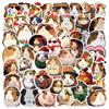 50 pegatinas de grafiti de cobaya de dibujos animados decorativas para carcasa de teléfono móvil, computadora, refrigerador, impermeables, creativas para equipaje, venta al por mayor