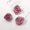 Tecido de Fita Estilo Fada Suave Mini Rosa DIY Feito à Mão Versátil Grampo de Cabelo Acessórios de Cabelo Acessórios de Roupa Atacado