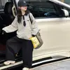 Conjunto de Sudadera a Rayas para Niñas, Nuevo Estilo Primavera y Otoño 2025, Conjunto de Otoño para Niños, Sudadera Coreana de Otoño para Niñas Grandes