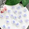 Novo estilo Ins azul rosa duas cores nail art material saco misto luminoso camélia nail art bugigangas resina acessórios