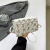 Bolso Cuadrado Pequeño Personalizado Estilo Coreano 2025 Nueva Moda Estampado de Lazo Estilo Extranjero Hermoso Bolso de Mano Cruzado de Hombro Único para Mujer