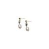 Aretes de Perlas Irregulares de Agua Dulce para Mujer Estilo Japonés y Coreano Gentil Elegante Simple Combinable Aretes Antiguos Hanfu Vintage
