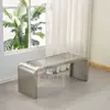 Patas de Aluminio, Asiento de Madera Anticorrosión, Banco para Zona Escénica al Aire Libre, Silla con Respaldo, Taburete, Acero Inoxidable para Uso Comercial al Aire Libre, Ocio al Aire Libre