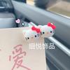 Lindo pasador de Hello Kitty, traje de cuerda para el cabello, banda elástica pequeña para novio, novias, pulsera, cuerda para el cabello de chica dulce