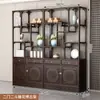 Gabinete multi-tesoro de madera maciza, partición de estilo chino, estante de exhibición de té antiguo de estilo chino nuevo, gabinete de entrada estilo Zen para sala de estar