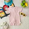 Mameluco de manga corta para bebé, Ropa de verano transpirable de malla con aire acondicionado para recién nacidos, Pijamas y mamelucos ligeros para bebés niños y niñas