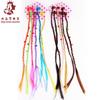 En existencia, pinza pequeña con cuentas de color, peluca trenzada, accesorios para el cabello para niños, tocados, accesorios para fiestas de dos dólares.