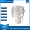 Conector rápido de aço inoxidável 304 tipo C multi-especificação aço inoxidável 316 snap-on conector rápido local de fábrica