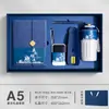 Conjunto de Caixa de Presente para Caderno com Logo Personalizado Impresso, Caderno de Reunião de Negócios de Alta Qualidade, Presente Prático para o Dia do Professor