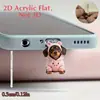 Tapón de Polvo Lindo Tipo Tycpe con Temática de Medusa para Teléfonos Android e iPhone con Conector 2D Diseño de Dibujos Animados