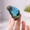 Adornos Naturales de Cristal Labradorita en Bruto al por Mayor Piedra de Cristal Luz de Luna Gris Piedra de Aromaterapia Piedra Difusora Piedra para Paisajismo de Acuario