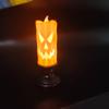 Decoración de Halloween Lámpara Candelabro de Calabaza Lámpara de Vela Electrónica LED Accesorios de Decoración de Terror Luz de Calavera Adornos de Candelabro