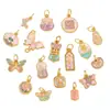 Método Antigo Cabacinho para Pingente de Óleo Gotejante Paz e Alegria Riqueza e Sorte Pingente de Transferência Chaveiro de Liga Metálica com Pingente Gotejante Ornamentos DIY