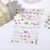 Pegatinas para uñas Rosa Amor relieve tridimensional 5d Celebridad de Internet nuevas pegatinas para uñas decoración