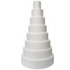 Embrionamento de Bolo de Espuma Elevado Modelo Decoração Artificial de Fondant Molde de Bolo Prótese Bolo Redondo para Prática de Confeitaria Embrionamento de Bolo