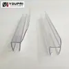 Suministro Directo de Fábrica de Tiras Retenedoras de Agua para Cabinas de Ducha, Tiras para Bordes de Puertas de Vidrio de Baño, Tiras Protectoras Transparentes de PVC, Tiras Retenedoras de Agua