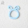 Conejo de Dibujos Animados Pintado de Colores Hebilla de Resorte Anillo Abierto Colgante Accesorios para Joyería DIY Colgante para Llavero Bolsa