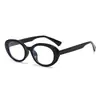 2026 Nuevos Armazones de Gafas de Moda Ovalados Transfronterizos Europeos y Americanos Simples Versátiles Unisex Casuales Gafas sin Graduación Anti-Luz Azul
